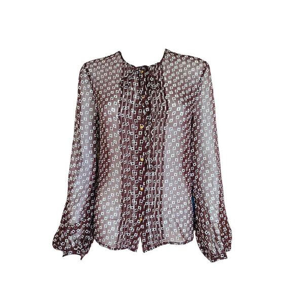 diane von furstenberg silk blouse - Picture 1 of 8
